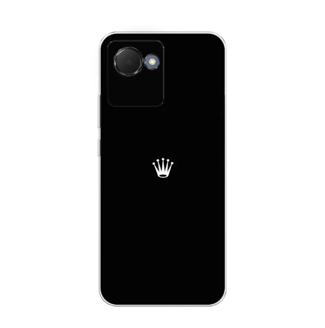 

Чехол Awog на Realme Narzo 50i Prime "Белая корона на черном фоне", Черный, 2510650-7