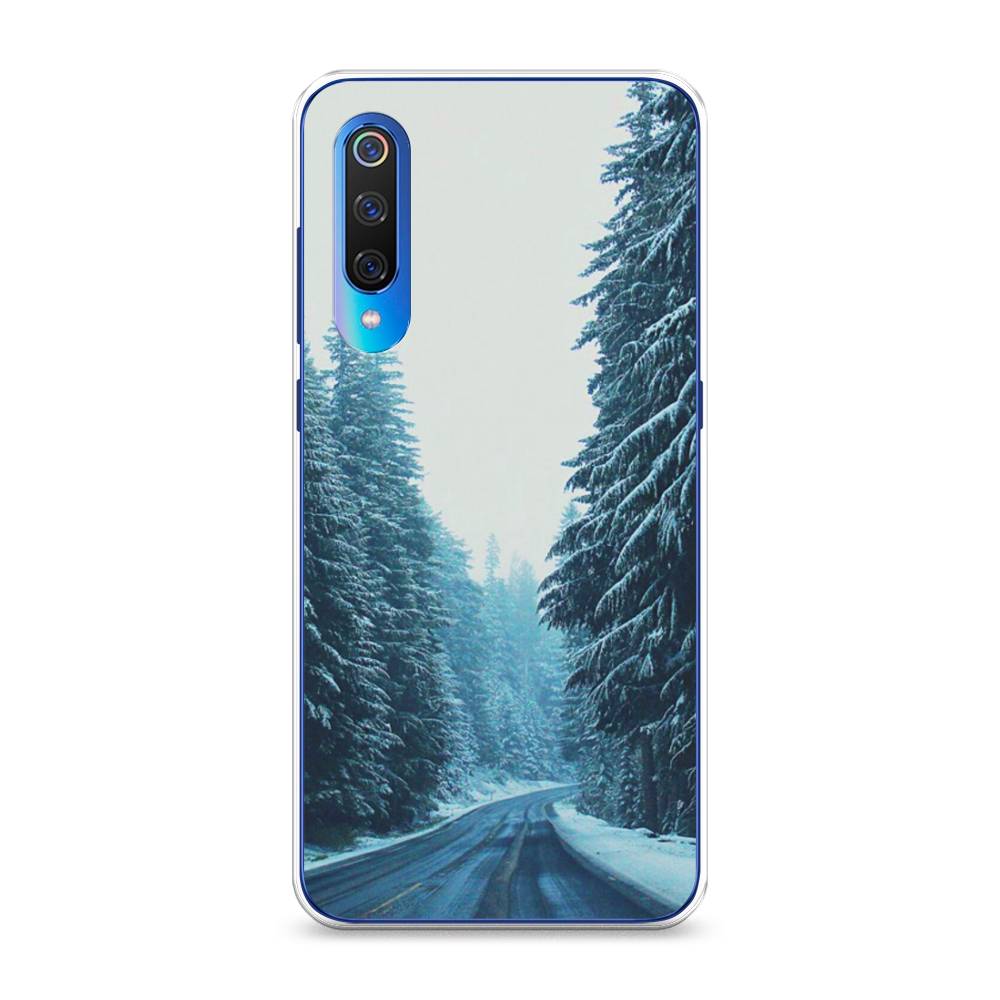 

Чехол на Xiaomi Mi 9 "Зима 9", Бежевый;голубой;черный, 34850-2