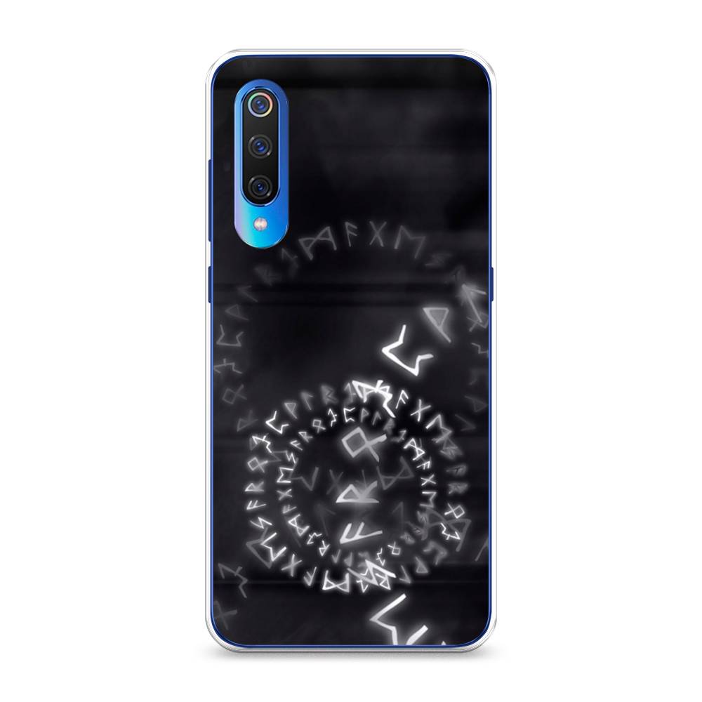

Чехол на Xiaomi Mi 9 "Руны", Серый;черный, 34850-3