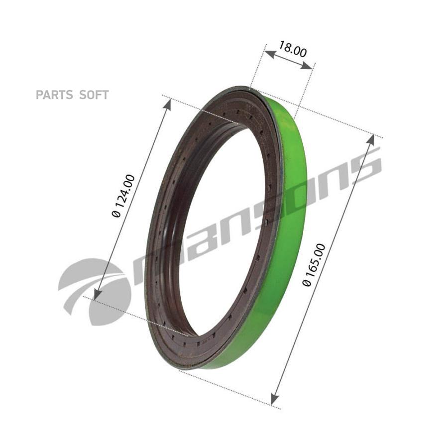 200.058Мns_Сальник Ступицы D125Хd165Х18 Sсаniа 93/112/113/143 MANSONS 200058