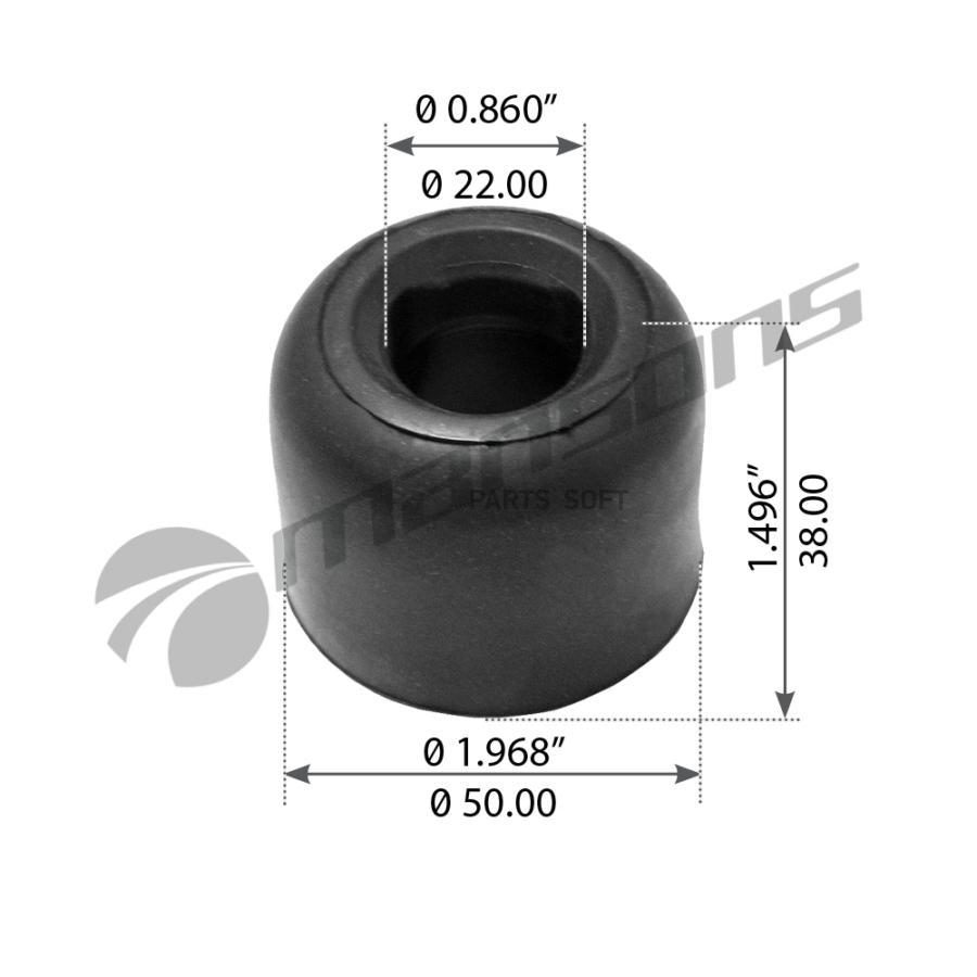 

900.041_Отбойник Кабины (Р) Vоlvо Fн12/Fн13/Fн16/Fм9/Fм12/Fм13 MANSONS 900041