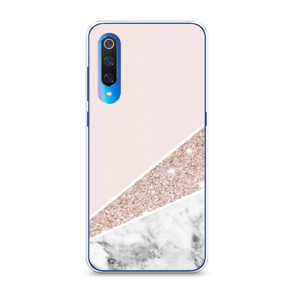 

Чехол на Xiaomi Mi 9 "Блестящий розовый мрамор", 34850-3