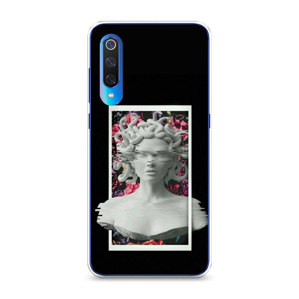 

Чехол на Xiaomi Mi 9 "Web Punk Медуза Горгона", Черный;серый, 34850-6