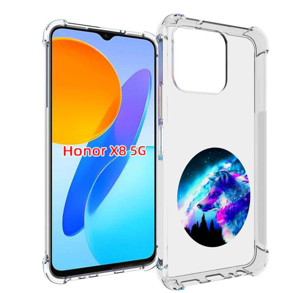 

Чехол MyPads голубой волк для Honor X8 5G, Прозрачный, Tocco
