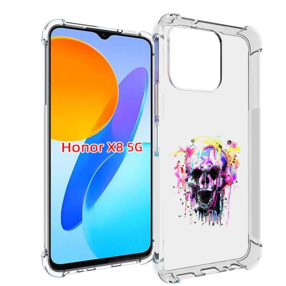 

Чехол MyPads граффити череп для Honor X8 5G, Прозрачный, Tocco