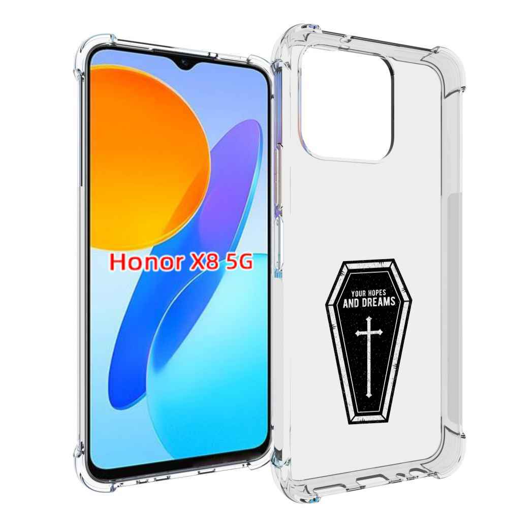 

Чехол MyPads гроб с мечтами для Honor X8 5G, Прозрачный, Tocco