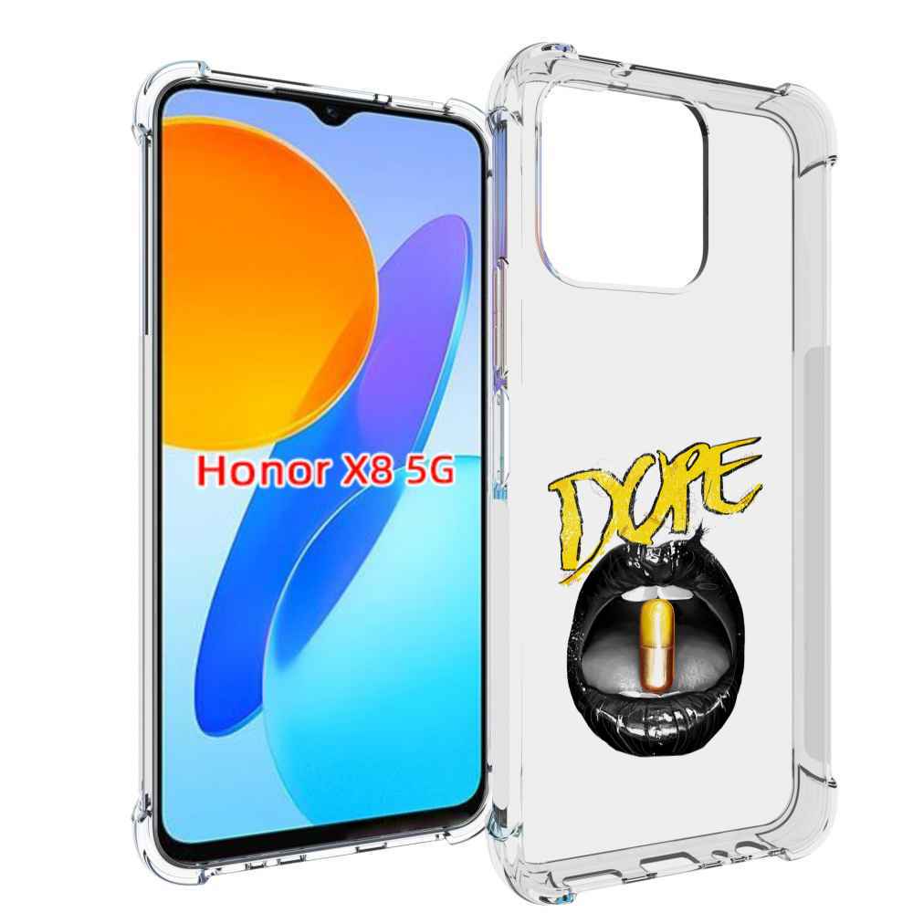 

Чехол MyPads губы для Honor X8 5G, Прозрачный, Tocco