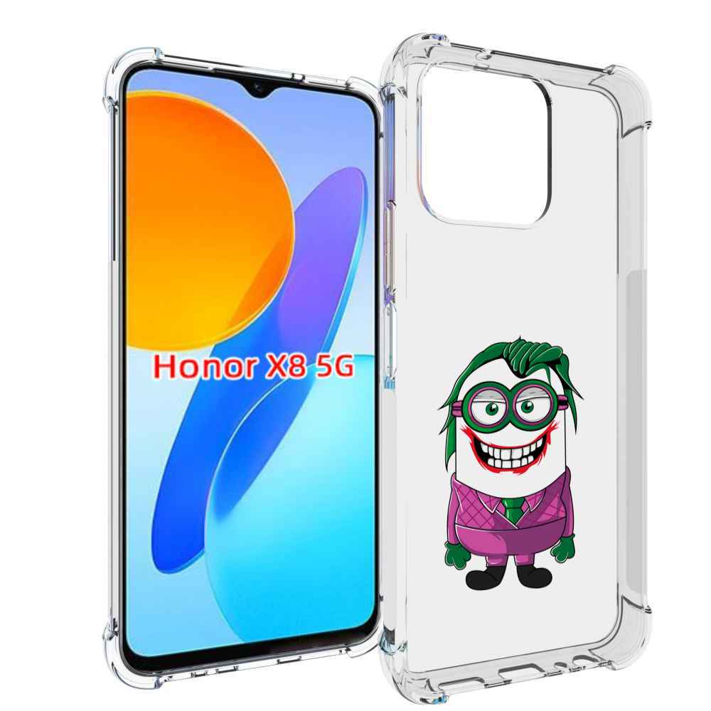 

Чехол MyPads джокер миньон для Honor X8 5G, Прозрачный, Tocco