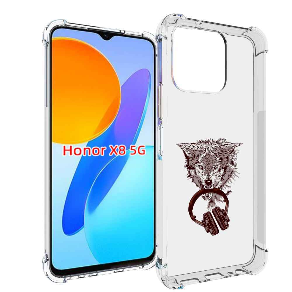 

Чехол MyPads дикий волк для Honor X8 5G, Прозрачный, Tocco