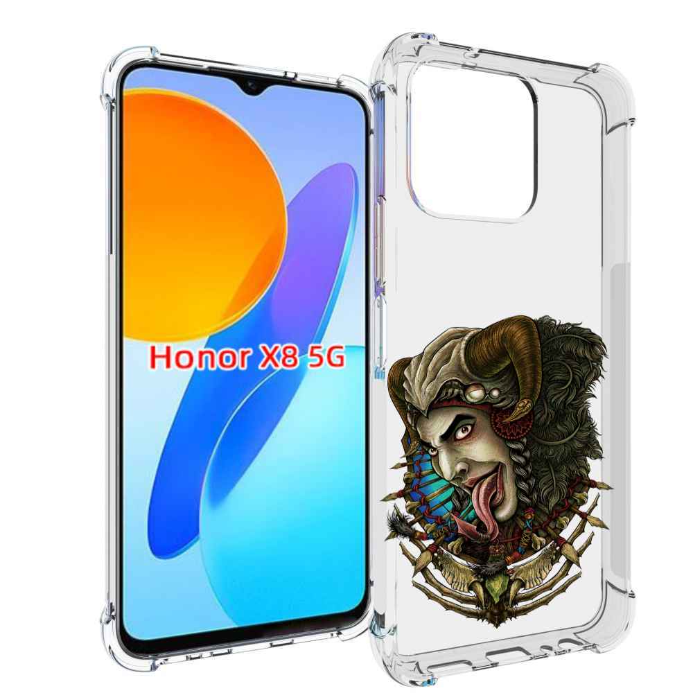 

Чехол MyPads длинный язык для Honor X8 5G, Прозрачный, Tocco