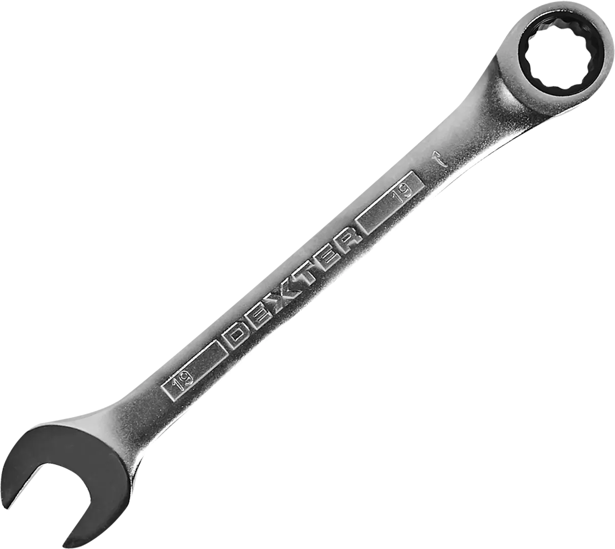 Ключ комбинированный с трещоткой Dexter HT205053 19 мм ключ цепной двусторонний dexter xmcw05 захват 127 мм длина 300 мм