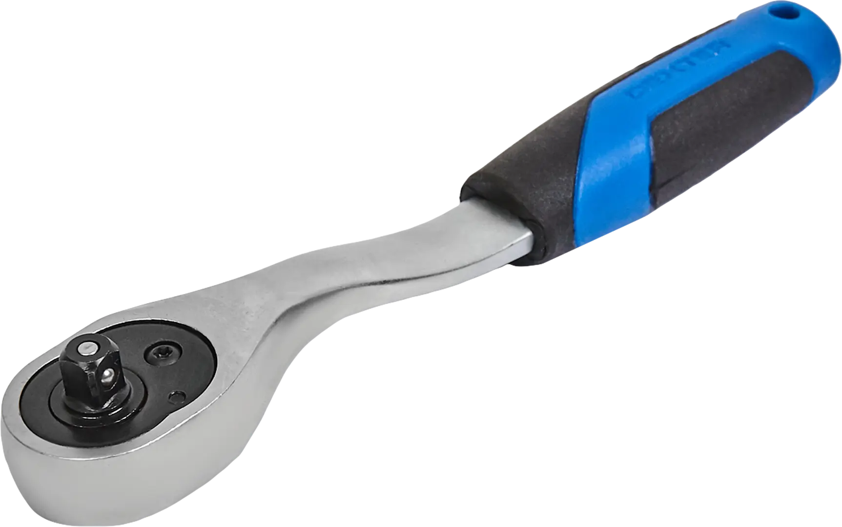 Ключ трещотка Dexter HT205102 1/4 дюйма 155 мм 72 зубца мотыжка комбинированная длина 35 см 2 зубца деревянная ручка