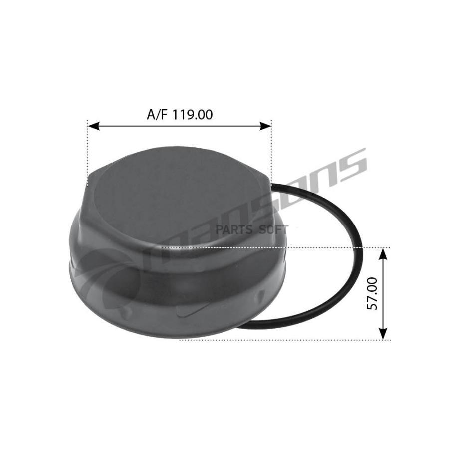 300196Мns_Крышка Ступицы М D137Х57 Врw Есо-Рlus2 MANSONS 300196 1149₽