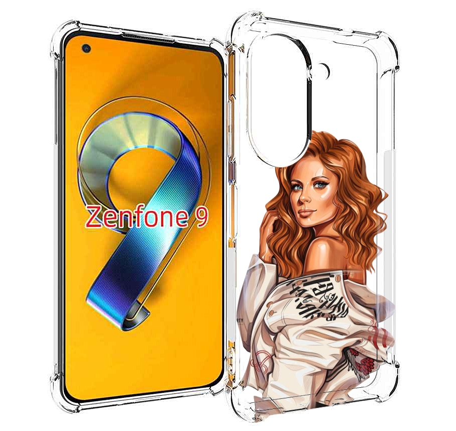 Чехол MyPads Бежевая-куртка женский для Asus Zenfone 9 (AI2202)