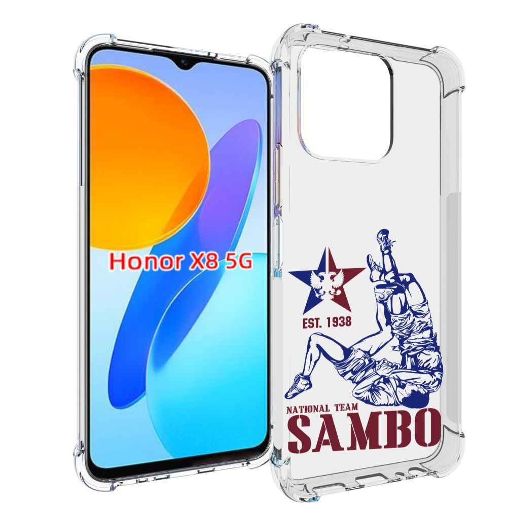 

Чехол MyPads единоборства самбо для Honor X8 5G, Прозрачный, Tocco