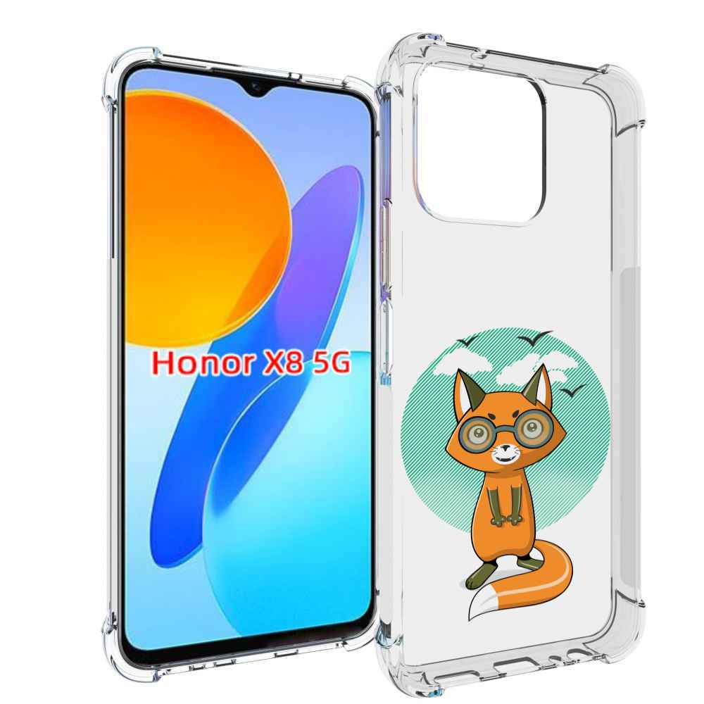 

Чехол MyPads задумчивая лиса для Honor X8 5G, Прозрачный, Tocco