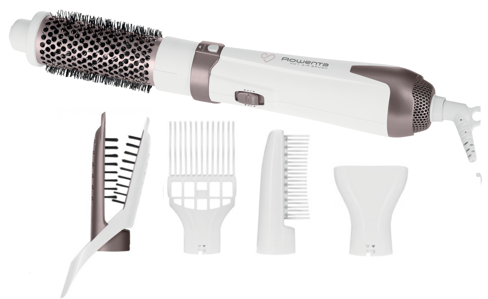 фото Фен-щетка rowenta hot air brush cf7830 white