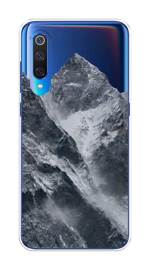

Чехол на Xiaomi Mi 9 "Горы арт 4", Серый;бежевый, 34850-2
