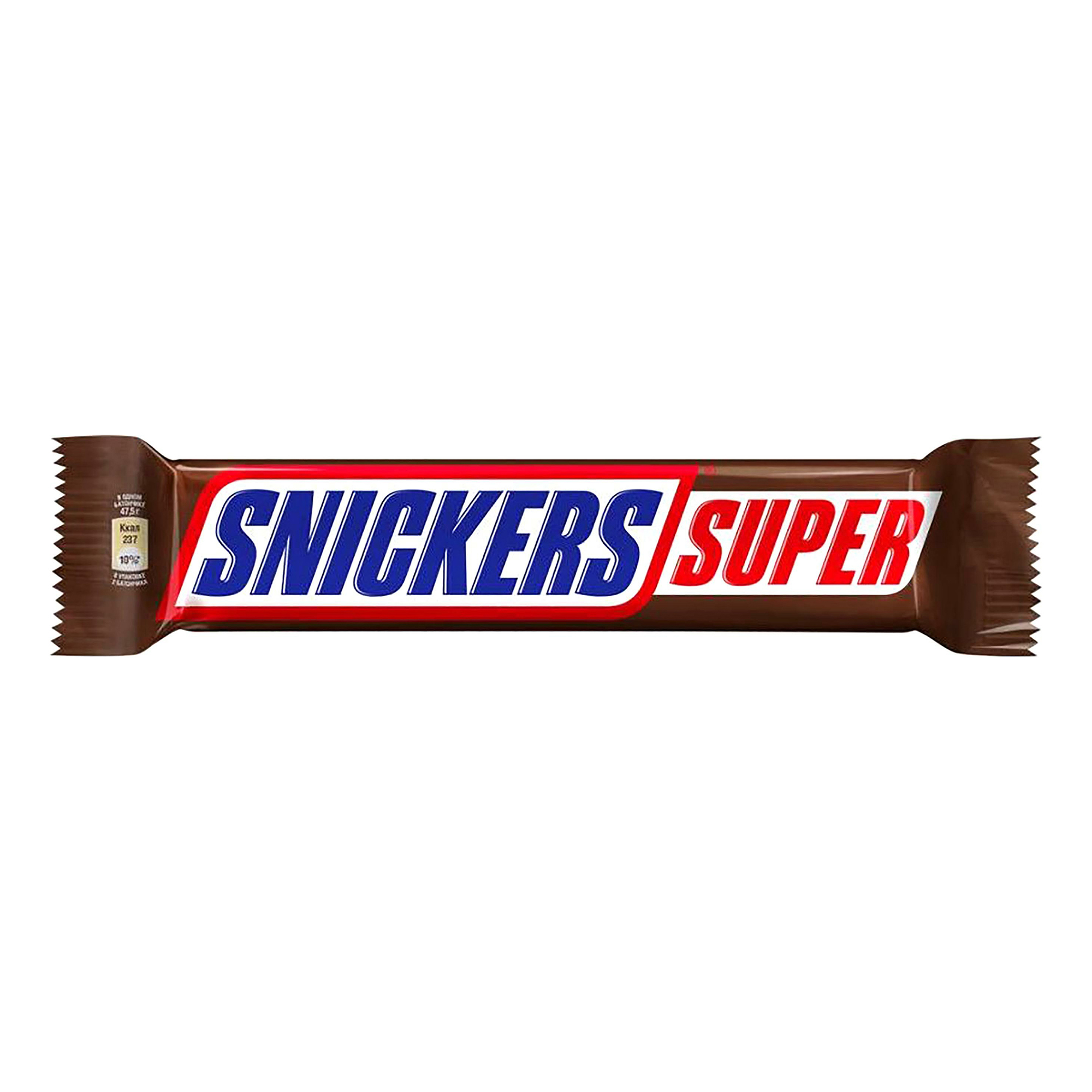 Батончик Snickers Супер шоколадный с орехами 101 г 27₽