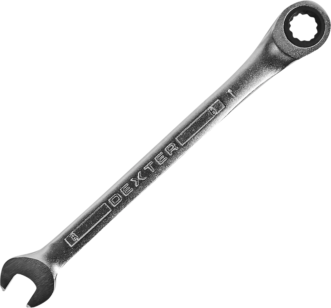 Ключ комбинированный с трещоткой Dexter HT205047 8 мм ключ цепной двусторонний dexter xmcw05 захват 127 мм длина 300 мм