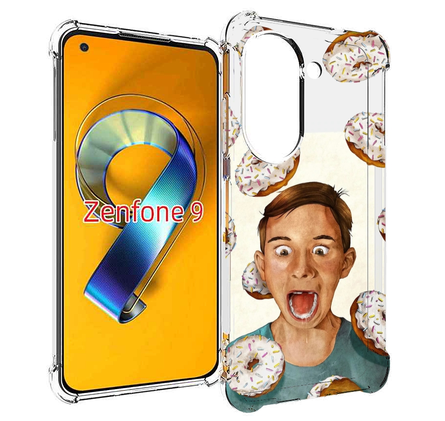 

Чехол MyPads Бешенные-пончики для Asus Zenfone 9 (AI2202), Прозрачный, Tocco