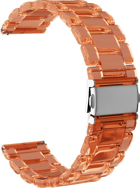 

Ремешок акриловый GSMIN Adamantine 22 для Asus ZenWatch 2 (WI501Q) (Оранжевый), Золотистый
