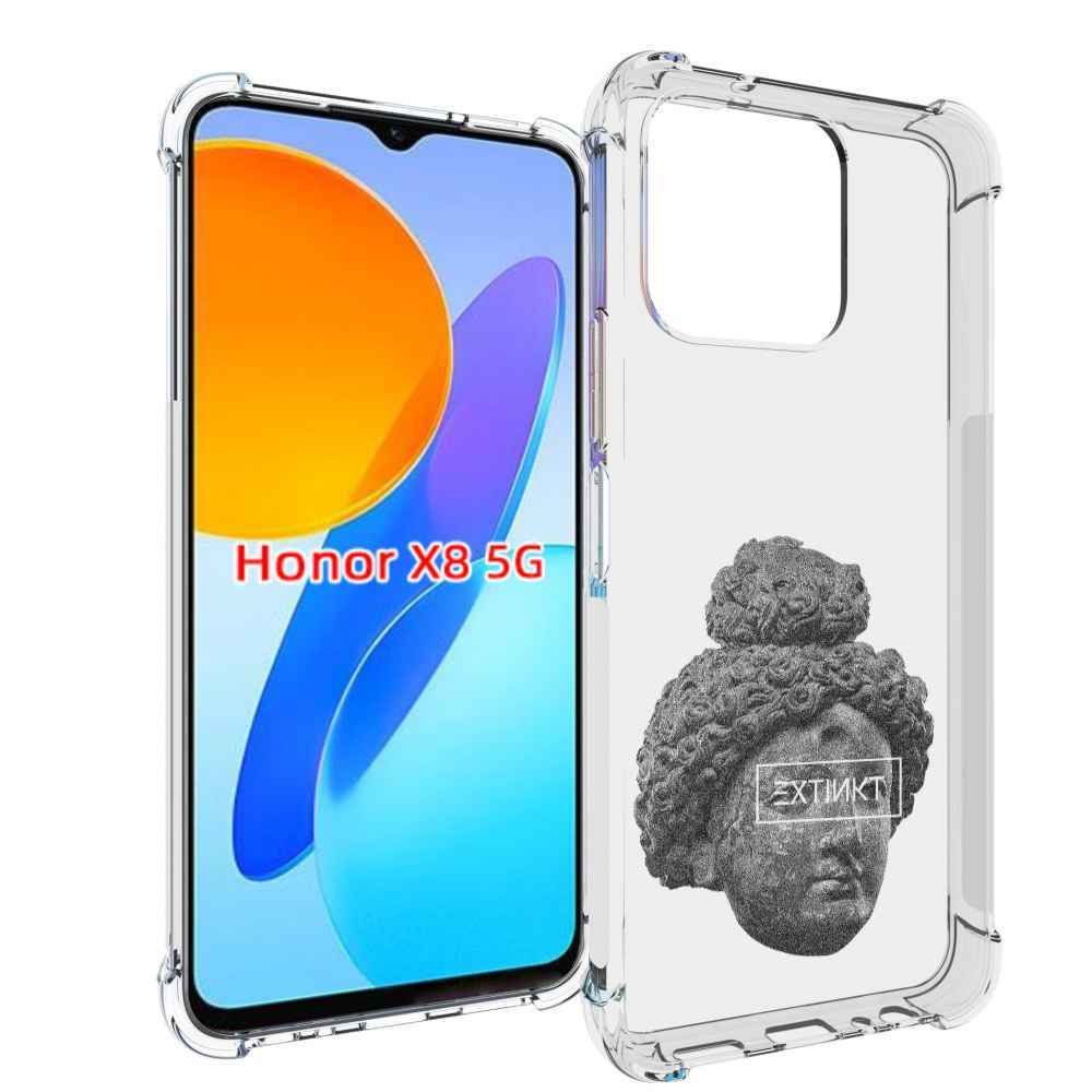 

Чехол MyPads каменное лицо девушки для Honor X8 5G, Прозрачный, Tocco