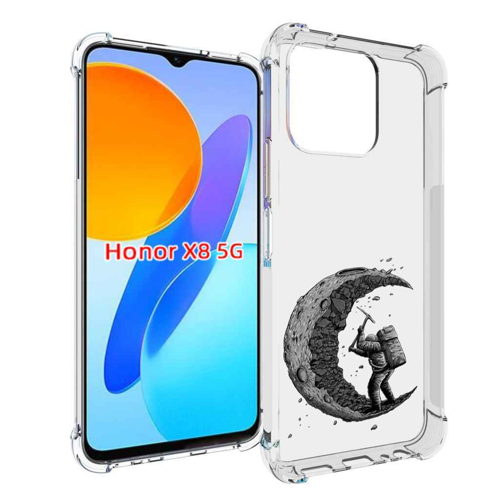 

Чехол MyPads камненная луна для Honor X8 5G, Прозрачный, Tocco