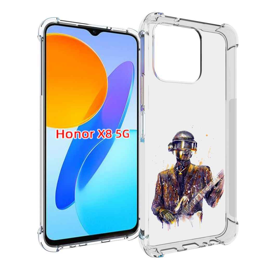 

Чехол MyPads космо-гитарист для Honor X8 5G, Прозрачный, Tocco