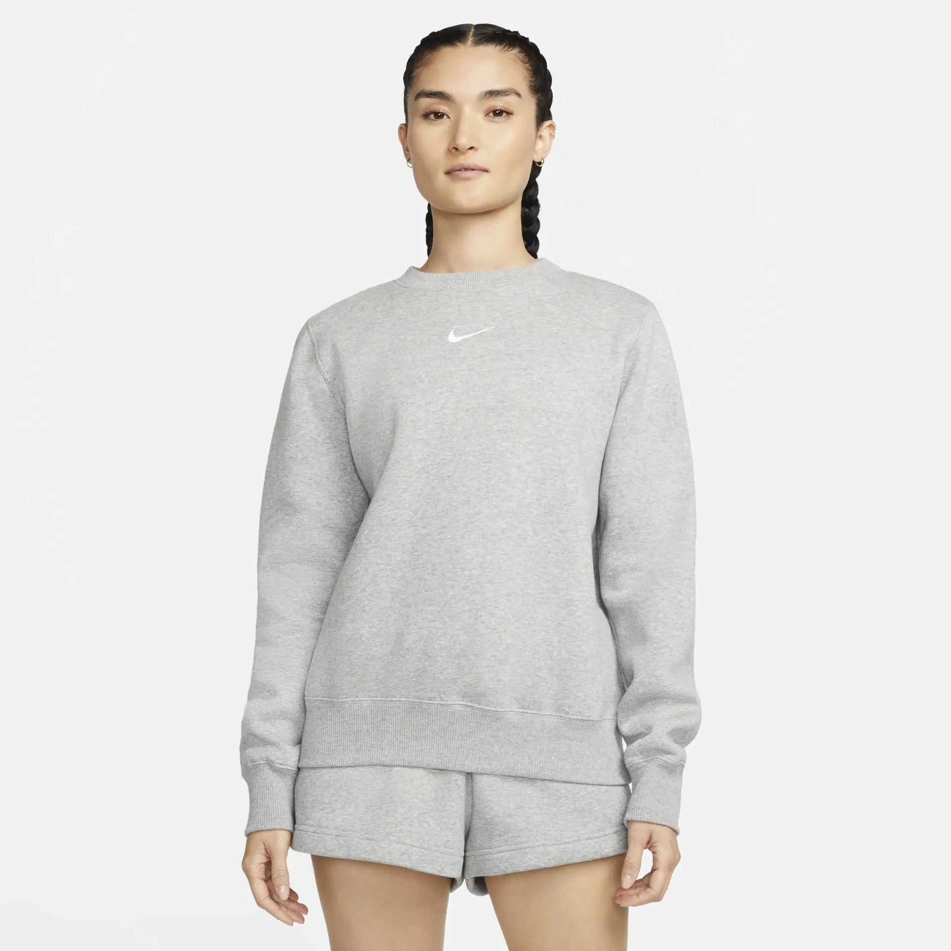 

Свитшот женский Nike Sportswear Phoenix Fleece DQ5751 серый XL, Sportswear Phoenix Fleece