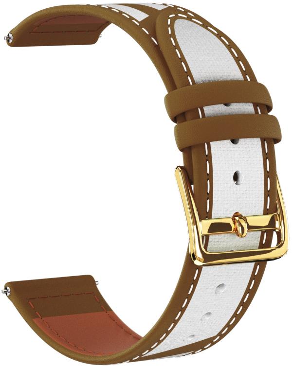 

Ремешок кожаный GSMIN Buzz 22 для Asus ZenWatch 2 (WI501Q) (Коричневый)