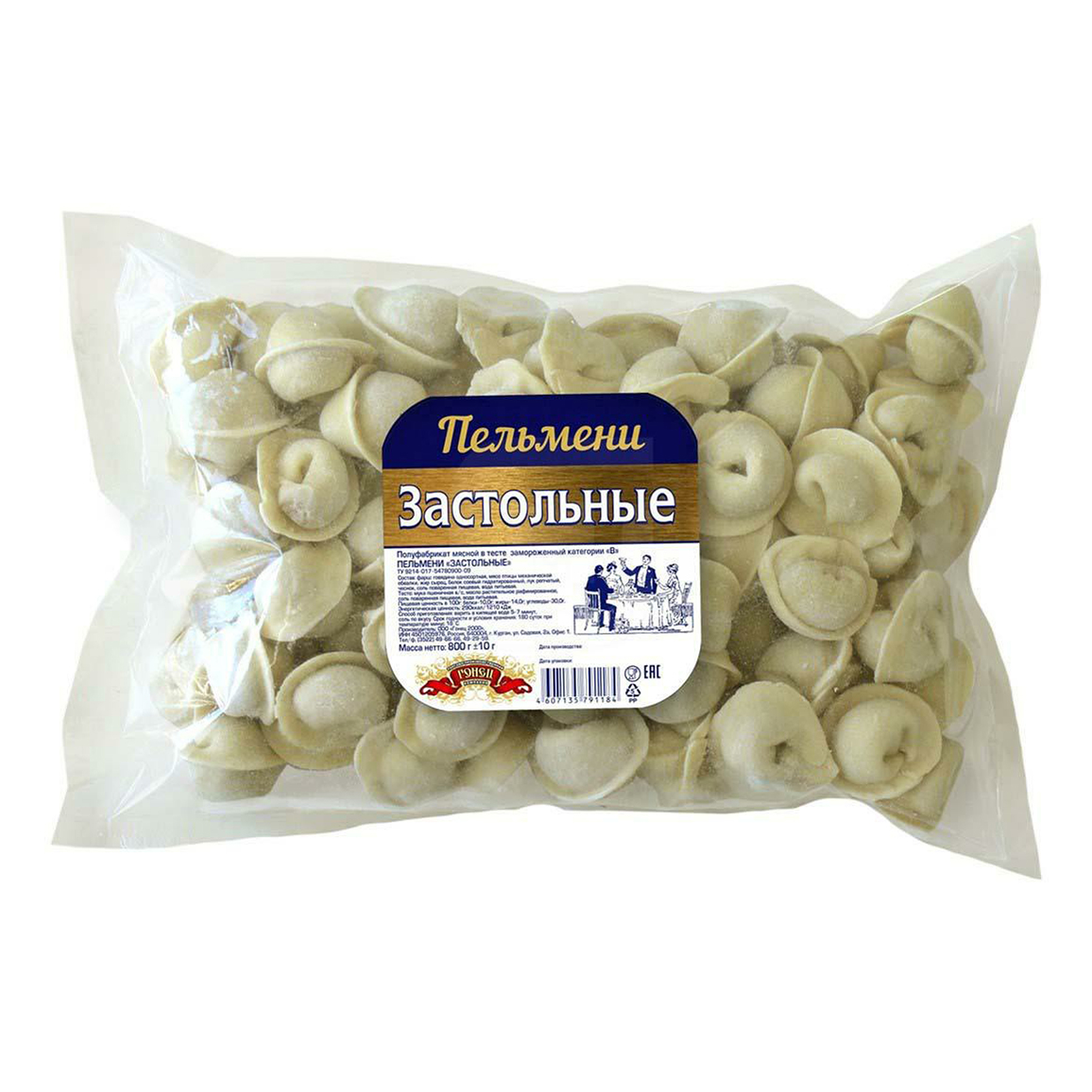 

Пельмени Гонец Застольные свино-говяжьи 800 г