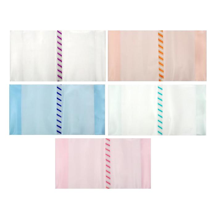 

Обложка ПЭ 245 х 430 мм, 140 мкм, для учебников, универсальная, с закладкой, МИКС, (50шт.), Разноцветный