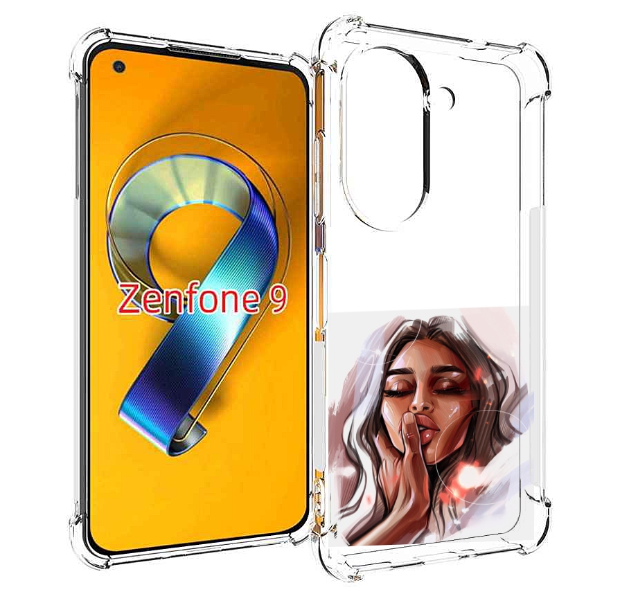 Чехол MyPads Большие-губы женский для Asus Zenfone 9 (AI2202)
