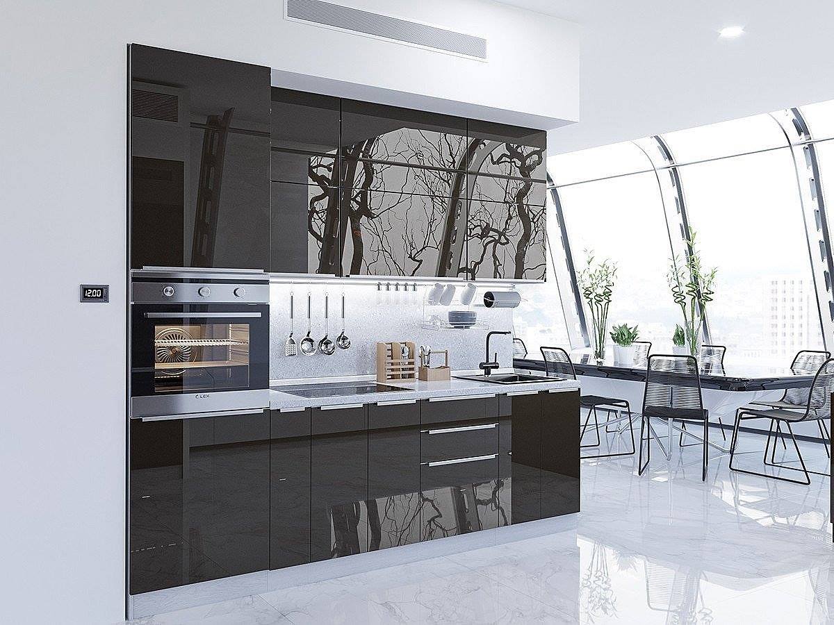 

Vivat Кухня Фьюжн-03 Anthracite/Белый 2140*2600*600