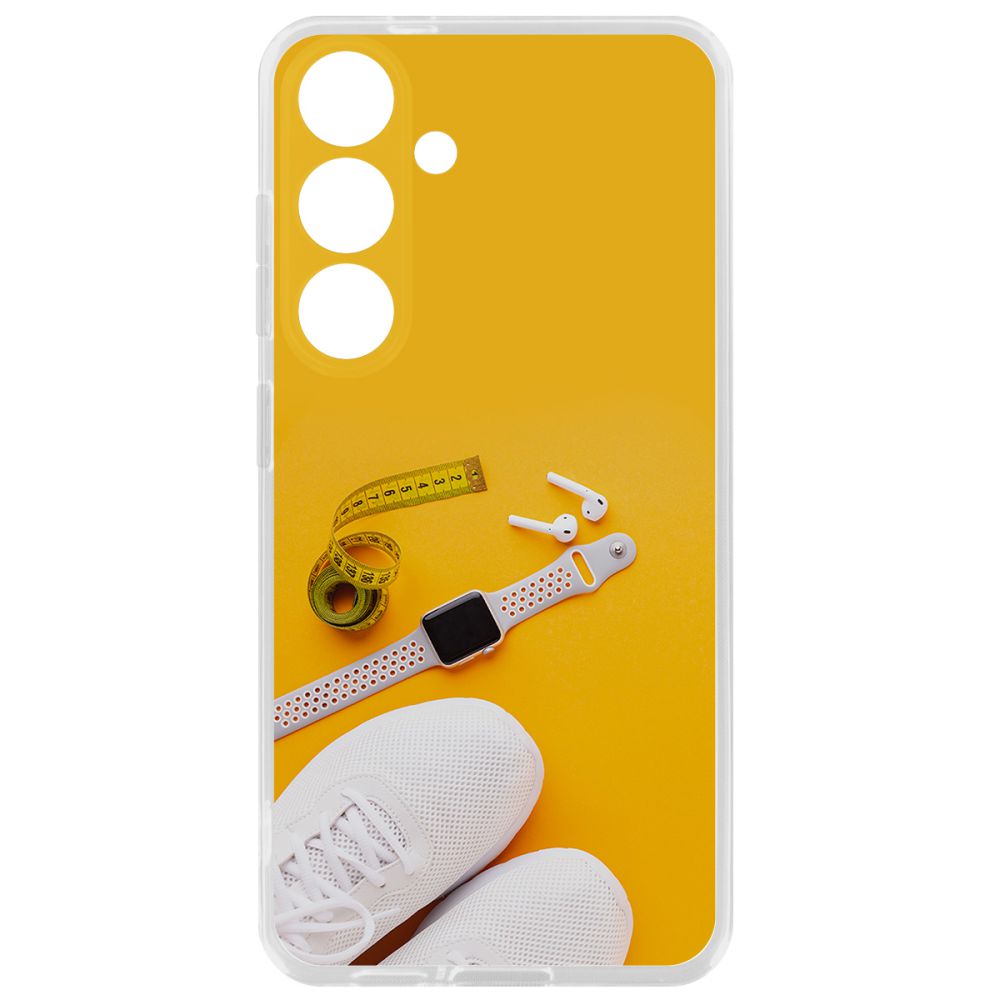 Чехол-накладка Krutoff Clear Case Кроссовки женские Фитнес для Samsung Galaxy S24+