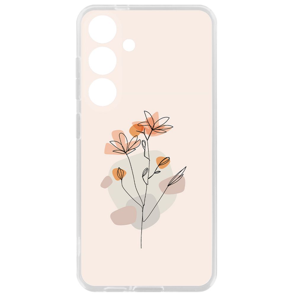 

Чехол-накладка Krutoff Clear Case Ромашки для Samsung Galaxy S24+, Прозрачный