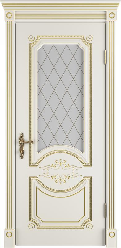 

ВФД дверь Milana Ivory PC стекло Art Cloud 600*2000