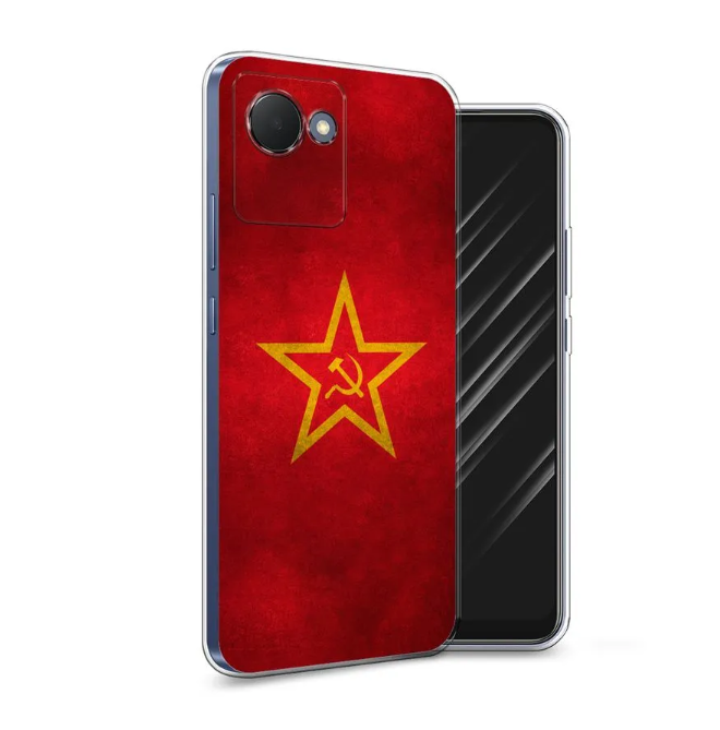 

Чехол Awog на Realme Narzo 50i Prime "Красное знамя", Разноцветный, 2510650-10
