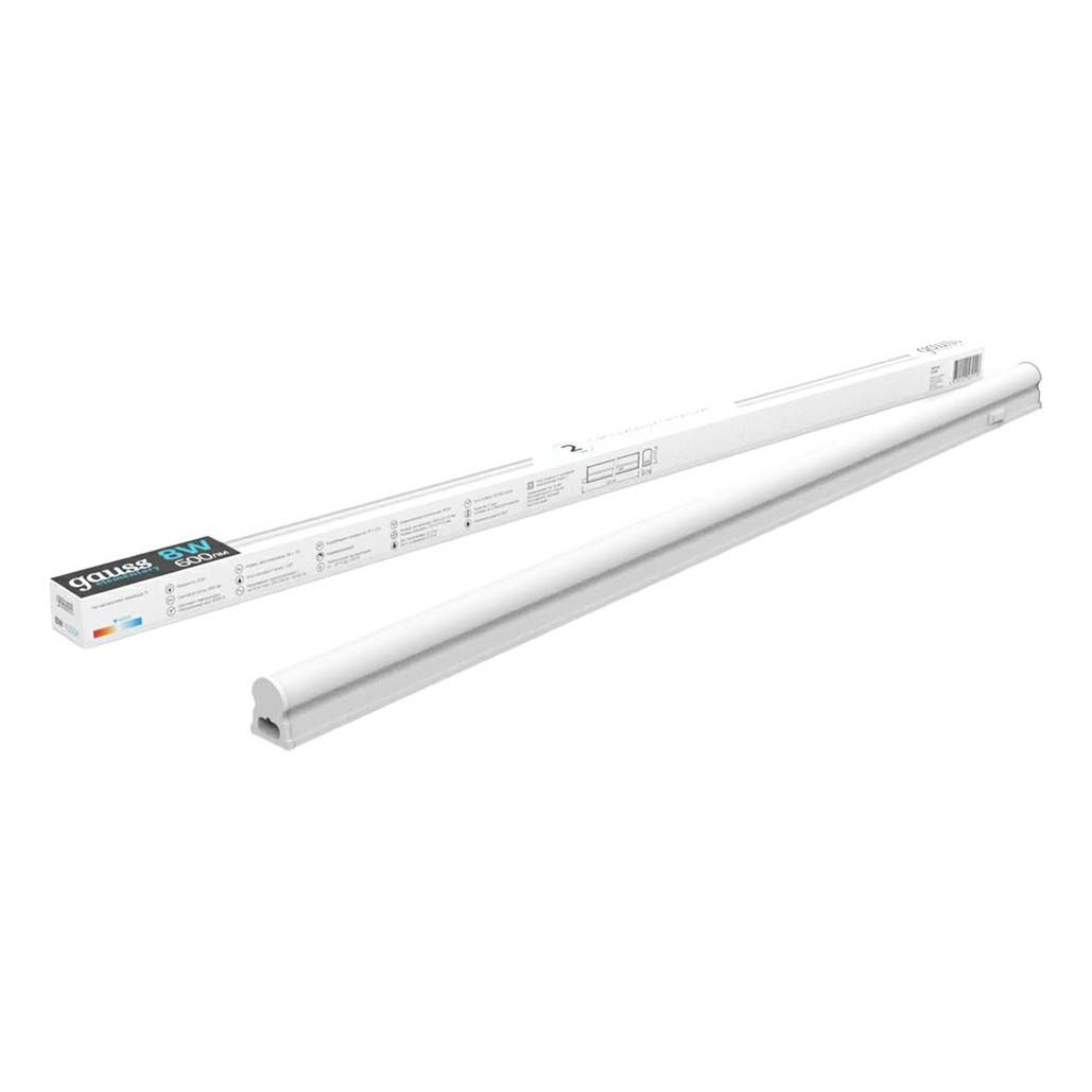 фото Светильник gauss tl elementary линейный led 8w 4000k ip20 560 х 22 х 33 см