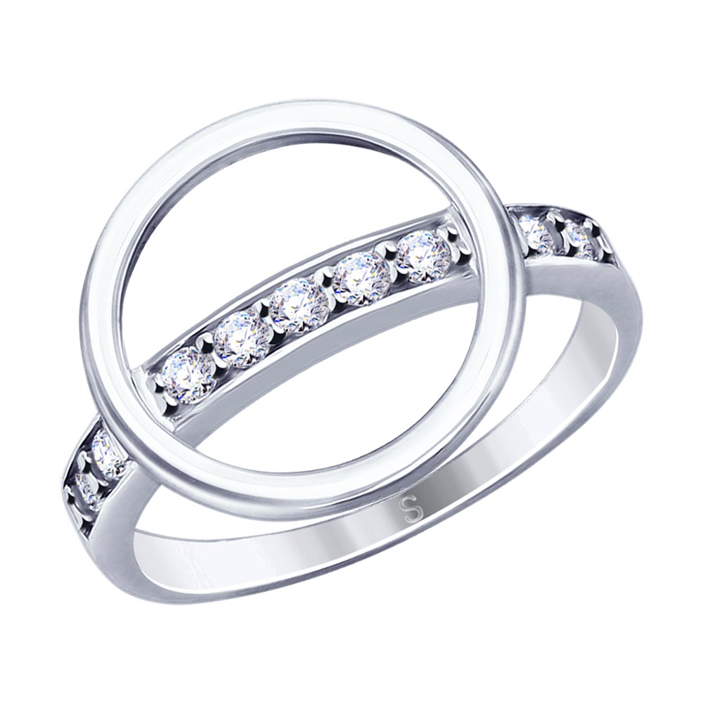 

Кольцо из серебра р. 18 SOKOLOV 94012789, фианит, 94012789