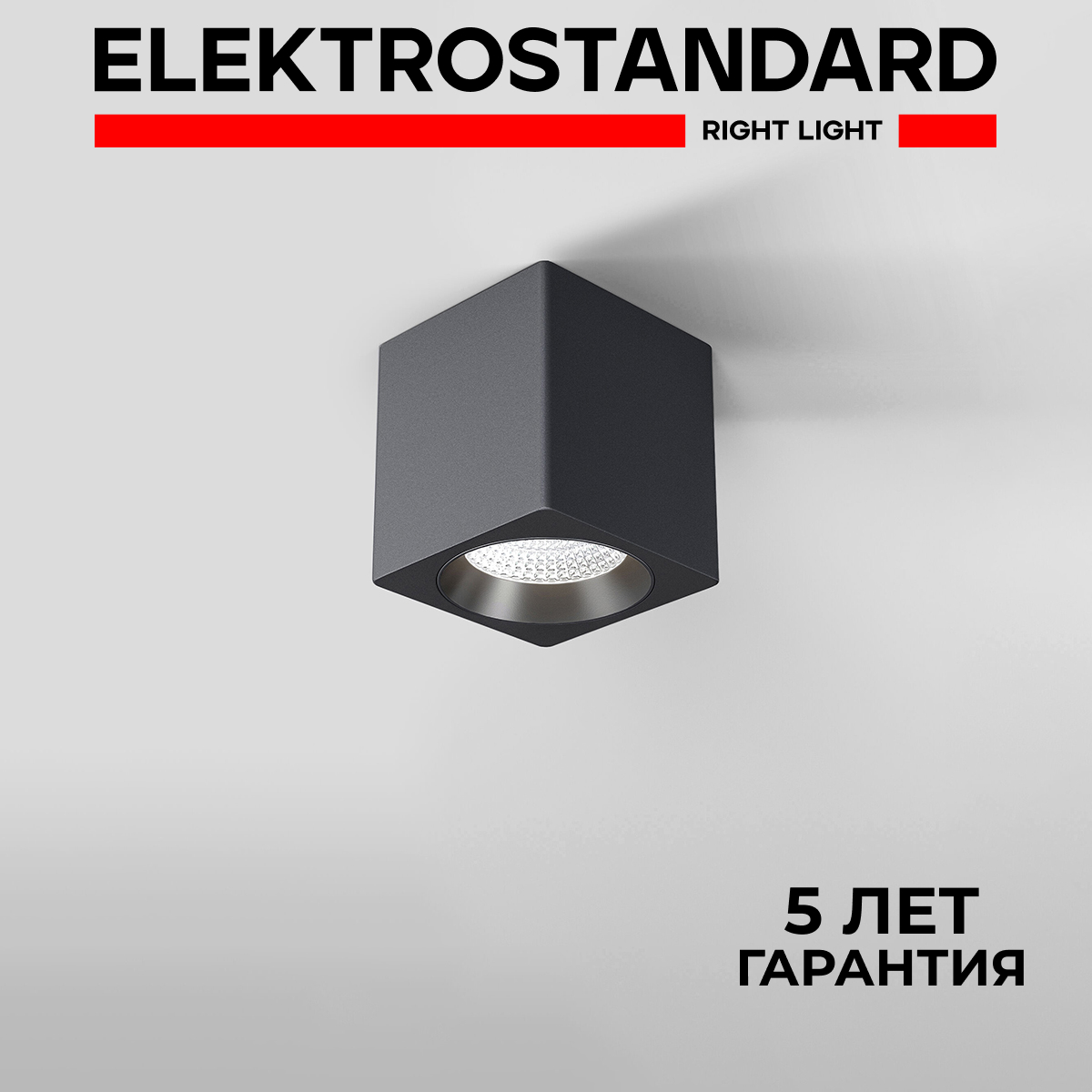 Накладной светодиодный светильник Elektrostandard Matrix 25051/LED 9W 4000К черный