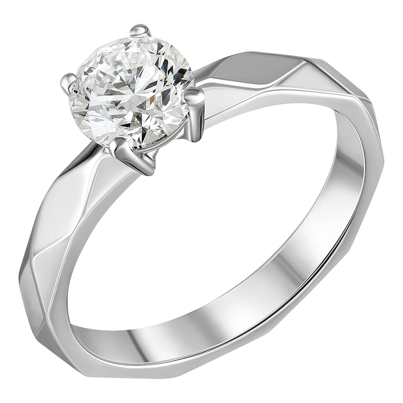 

Кольцо из белого золота с бриллиантом выращенным р.16 IQ Diamonds 317-R5W-RD51EVVS1-GR7, 317-R5W-RD51EVVS1-GR7