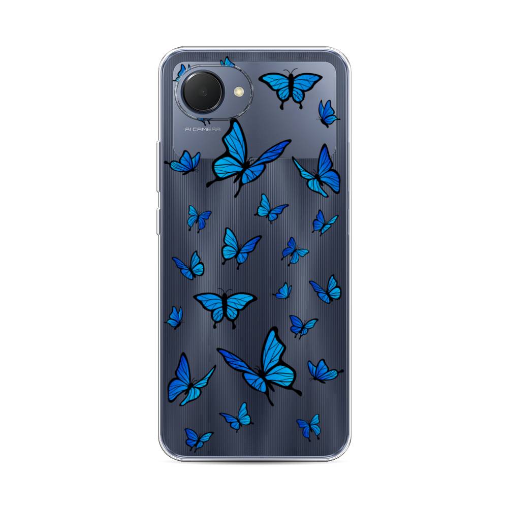 

Чехол Awog на Realme Narzo 50i Prime "Синие бабочки", 2510650-1