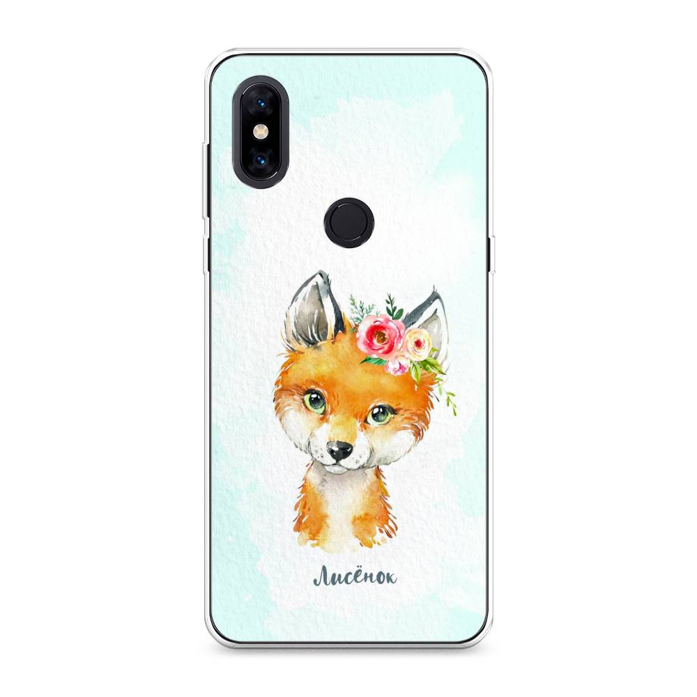 

Чехол на Xiaomi Mi Mix 3 "Мой лисёнок", Голубой;оранжевый, 34950-1