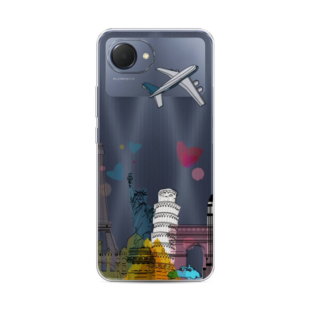 

Чехол Awog на Realme Narzo 50i Prime "Самолет путешествий", 2510650-10