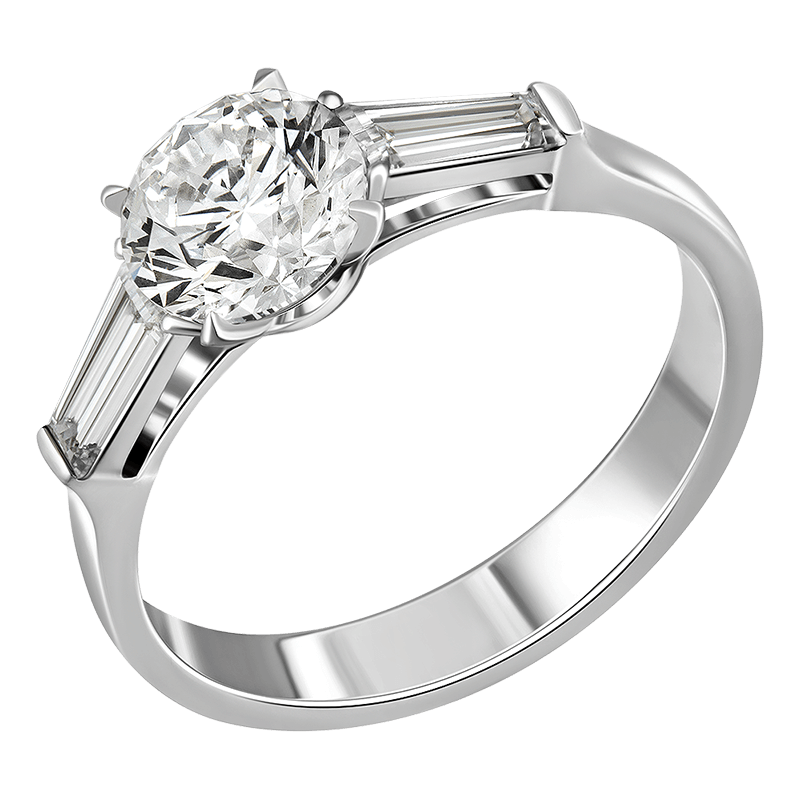 

Кольцо из белого золота с бриллиантом р.16 IQ Diamonds 243-R7W-RD100FSI1TP38-GR, 243-R7W-RD100FSI1TP38-GR