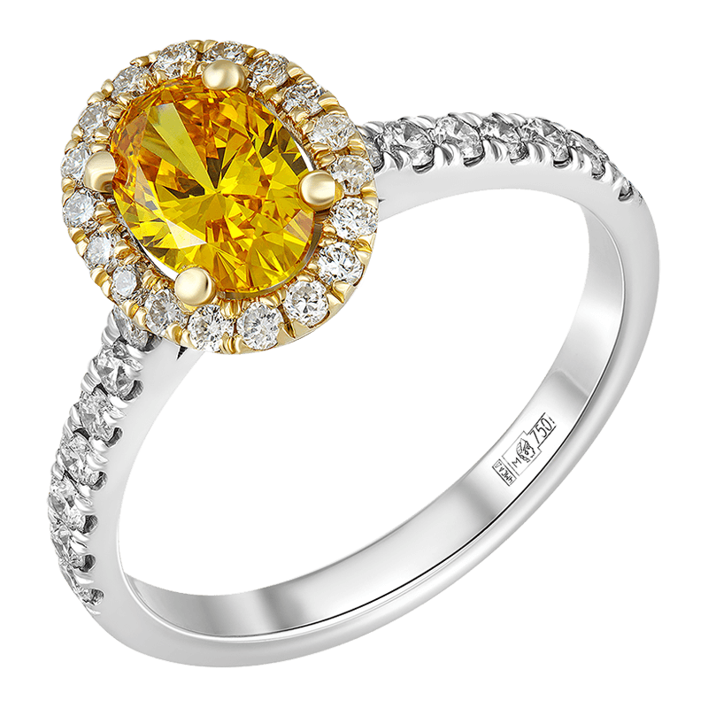 

Кольцо из белого золота с бриллиантом выращенным р.17 IQ Diamonds 515-R5W-OV61FVvOVS1-VK, 515-R5W-OV61FVvOVS1-VK