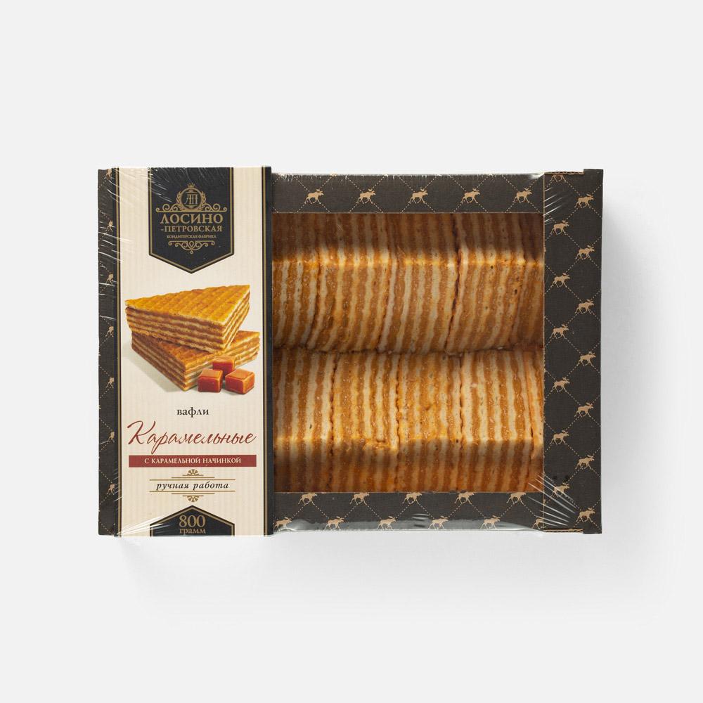 

Вафли Лосино-Петровская КФ Карамельные с карамельной начинкой, в коробке, 800 г