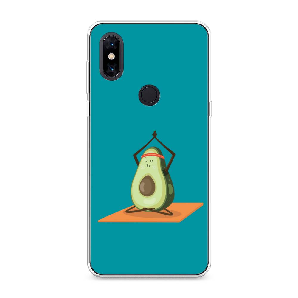 

Чехол на Xiaomi Mi Mix 3 "Расслабься с авокадо", Голубой, 34950-6